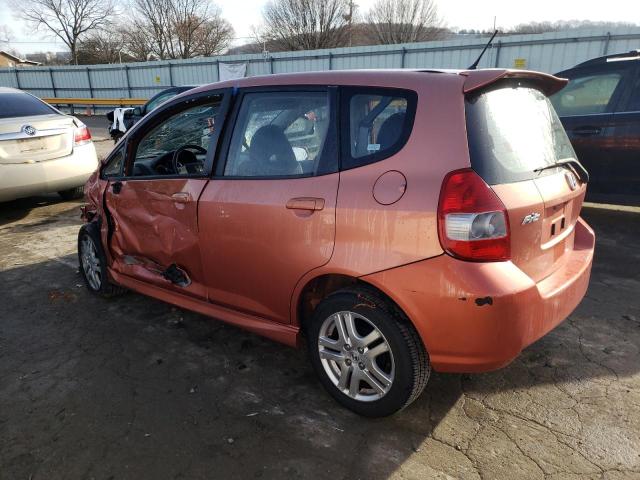 JHMGD386X7S048521 - 2007 HONDA FIT S 橙色 照片 2