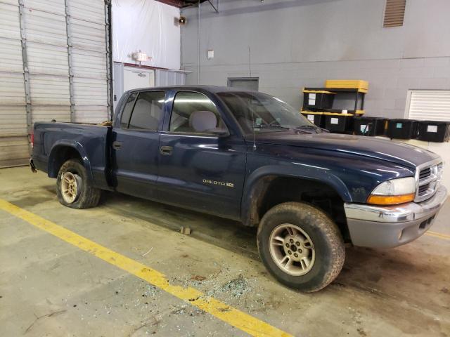 1B7GG2AN8YS720114 - 2000 DODGE DAKOTA QUAD BLUE photo 4