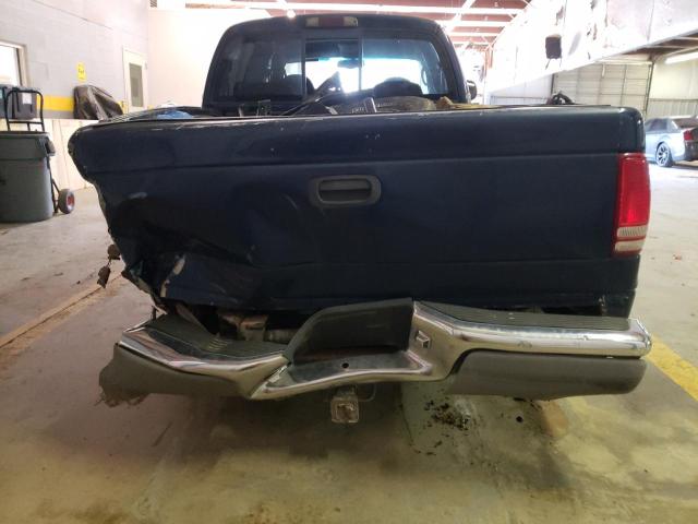 1B7GG2AN8YS720114 - 2000 DODGE DAKOTA QUAD BLUE photo 6