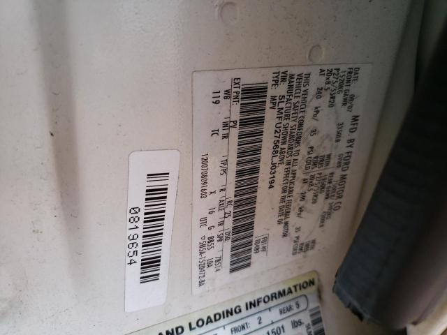 5LMFU27568LJ03194 - 2008 LINCOLN NAVIGATOR თეთრი ფოტო 13