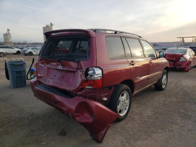 JTEEP21AX70223723 - 2007 TOYOTA HIGHLANDER SPORT RED photo 3