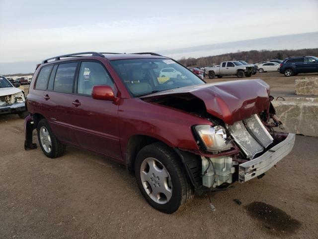 JTEEP21AX70223723 - 2007 TOYOTA HIGHLANDER SPORT RED photo 4