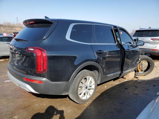 5XYP24HC7NG221904 - 2022 KIA TELLURIDE LX BLACK photo 3