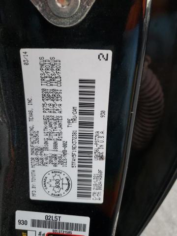 5TFAY5F19EX372381 - 2014 TOYOTA TUNDRA CREWMAX PLATINUM BLACK photo 12