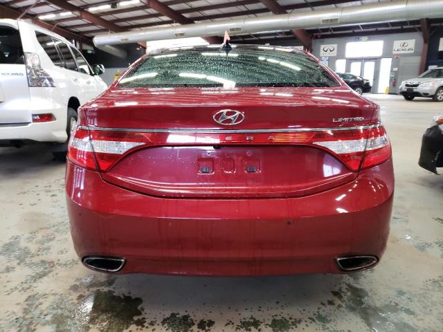 KMHFH4JG1EA351244 - 2014 HYUNDAI AZERA GLS RED photo 6