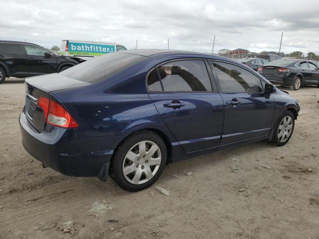 2HGFA1F54AH567813 - 2010 HONDA CIVIC LX BLUE photo 3