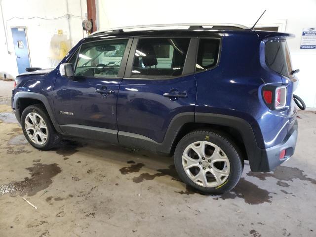 ZACCJBDT5GPE10677 - 2016 JEEP RENEGADE LIMITED BLUE photo 2