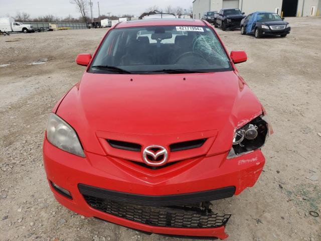 JM1BK343671743419 - 2007 MAZDA 3 HATCHBACK RED photo 5