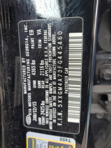 5XXGM4A73FG445460 - 2015 KIA OPTIMA LX BLACK photo 12