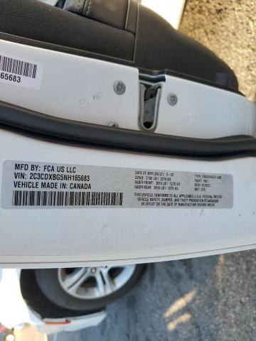 2C3CDXBG5NH165683 - 2022 DODGE CHARGER SXT WHITE photo 12