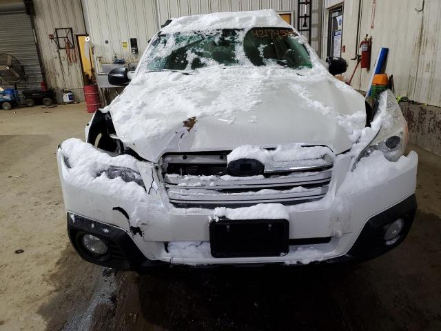 4S4BRBAC8E3284708 - 2014 SUBARU OUTBACK 2.5I WHITE photo 5