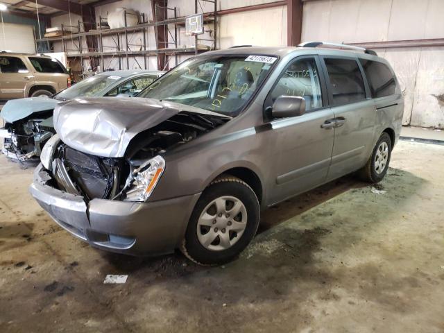 KNDMG4C38A6329778 - 2010 KIA SEDONA LX GRAY photo 1