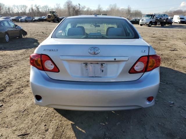 2T1BU4EE7AC342769 - 2010 TOYOTA COROLLA BASE SILVER photo 6