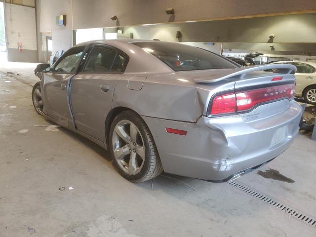 2C3CDXHG1DH735281 - 2013 DODGE CHARGER SXT SILVER photo 2