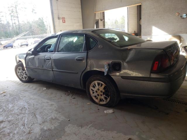 2G1WF52E449187049 - 2004 CHEVROLET IMPALA GRAY photo 2