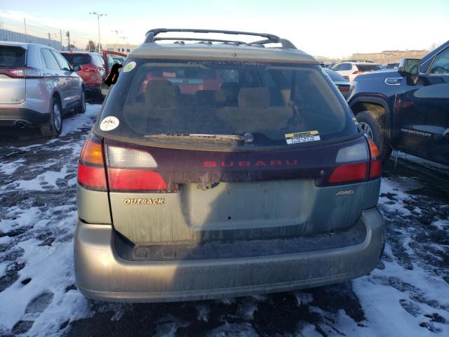 4S3BH665836649795 - 2003 SUBARU LEGACY OUTBACK GREEN photo 6