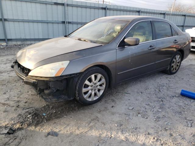 1HGCM66567A080675 - 2007 HONDA ACCORD EX GRAY photo 1