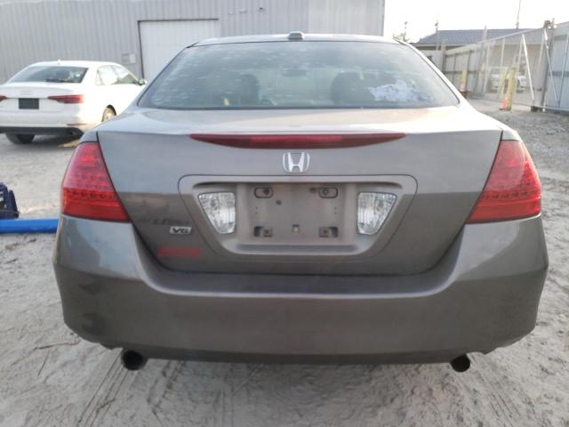 1HGCM66567A080675 - 2007 HONDA ACCORD EX GRAY photo 6