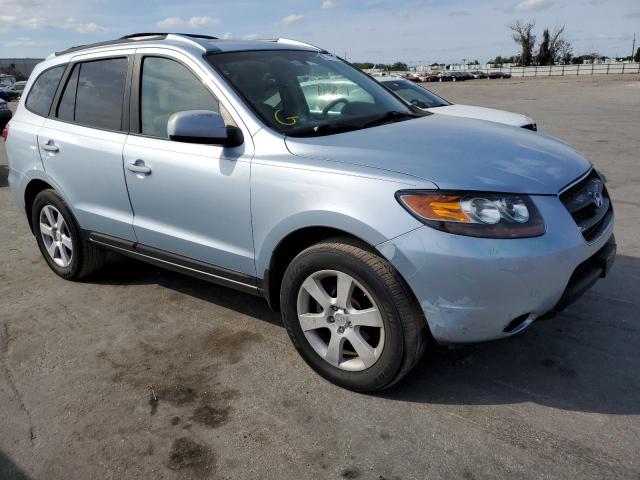 5NMSH73E87H114033 - 2007 HYUNDAI SANTA FE SE BLUE photo 4