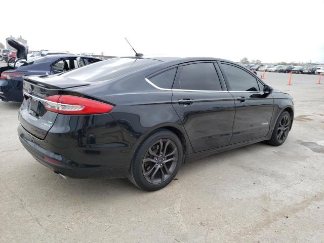 3FA6P0LU2JR116182 - 2018 FORD FUSION SE HYBRID BLACK photo 3