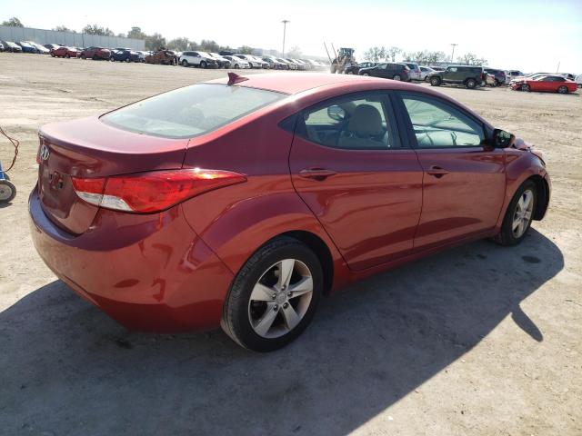 5NPDH4AE9DH255900 - 2013 HYUNDAI ELANTRA GLS RED photo 3