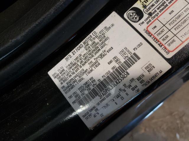 3FADP0L33CR255058 - 2012 FORD FUSION HYBRID BLACK photo 12