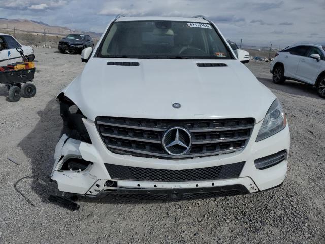 4JGDA5HB2EA389187 - 2014 MERCEDES-BENZ ML 350 4MATIC WHITE photo 5