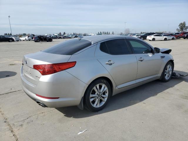 KNAGN4A78B5076863 - 2011 KIA OPTIMA EX SILVER photo 3