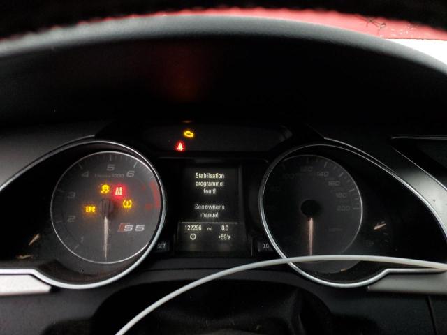 WAUCVAFR6CA001417 - 2012 AUDI S5 PREMIUM PLUS 红色 照片 9