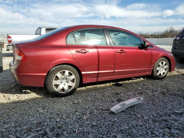 2HGFA1F56AH577288 - 2010 HONDA CIVIC LX MAROON photo 3