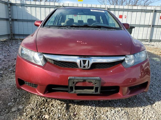 2HGFA1F56AH577288 - 2010 HONDA CIVIC LX MAROON photo 5