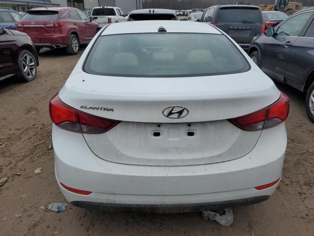 5NPDH4AE0GH764682 - 2016 HYUNDAI ELANTRA SE WHITE photo 6