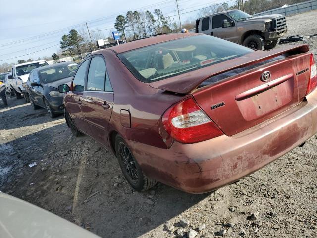 4T1BE32K64U279166 - 2004 TOYOTA CAMRY LE BURGUNDY photo 2