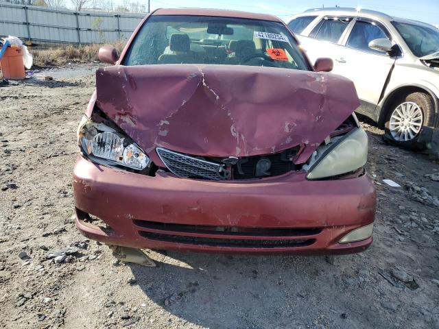 4T1BE32K64U279166 - 2004 TOYOTA CAMRY LE BURGUNDY photo 5