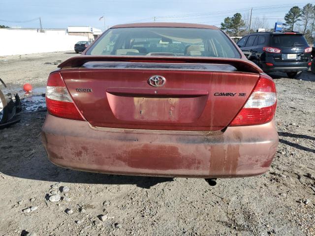 4T1BE32K64U279166 - 2004 TOYOTA CAMRY LE BURGUNDY photo 6