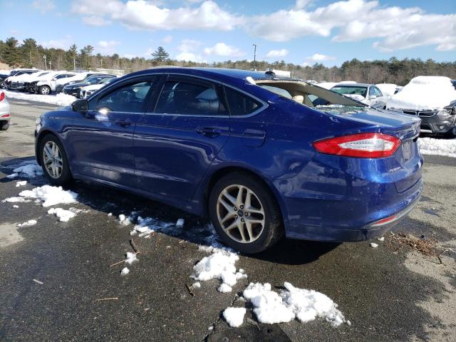 3FA6P0HR8DR376322 - 2013 FORD FUSION SE BLUE photo 2