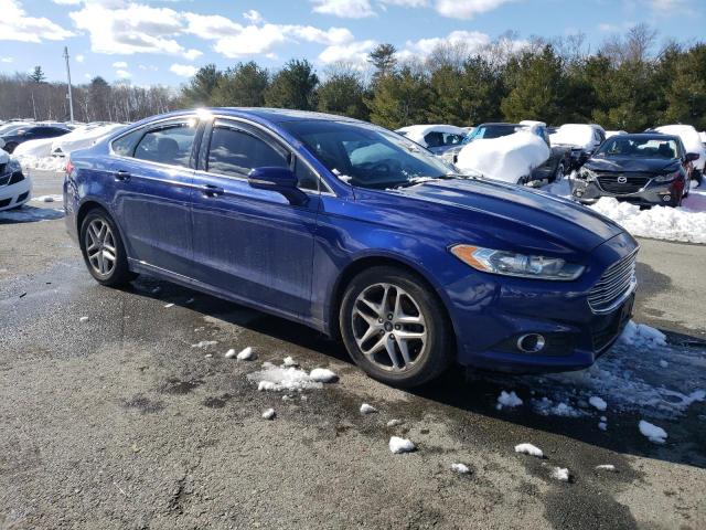 3FA6P0HR8DR376322 - 2013 FORD FUSION SE BLUE photo 4