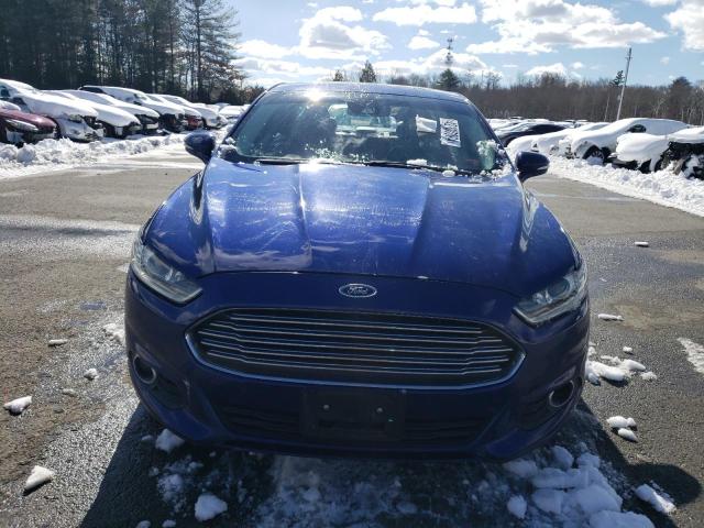 3FA6P0HR8DR376322 - 2013 FORD FUSION SE BLUE photo 5