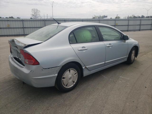 JHMFA36206S016034 - 2006 HONDA CIVIC HYBRID BLUE photo 3