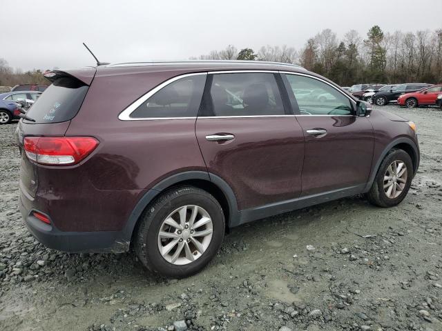 5XYPG4A33GG125573 - 2016 KIA SORENTO LX MAROON photo 3