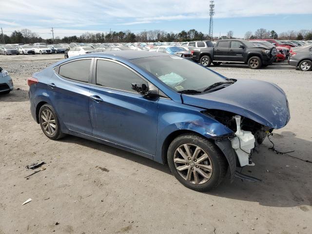 KMHDH4AE5GU541085 - 2016 HYUNDAI ELANTRA SE BLUE photo 4