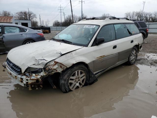 4S3BH675737646105 - 2003 SUBARU LEGACY OUTBACK AWP WHITE photo 1