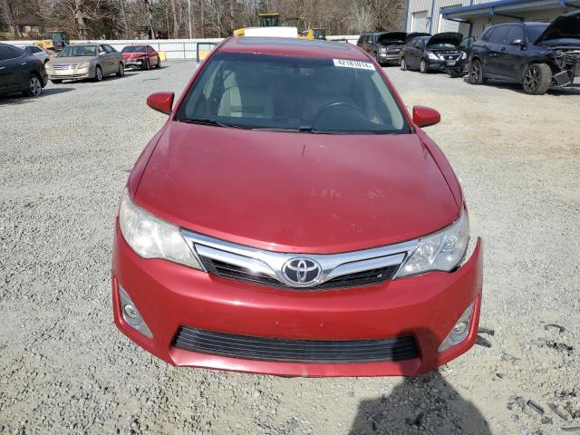 4T1BK1FK0CU504820 - 2012 TOYOTA CAMRY SE RED photo 5