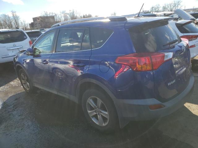 2T3RFREV1FW272205 - 2015 TOYOTA RAV4 XLE BLUE photo 2