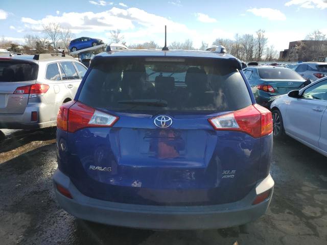 2T3RFREV1FW272205 - 2015 TOYOTA RAV4 XLE BLUE photo 6