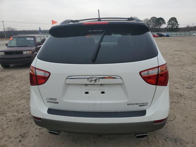 KM8NU4CC4AU136984 - 2010 HYUNDAI VERACRUZ GLS WHITE photo 6