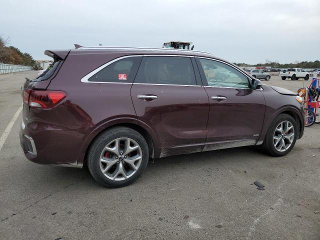 5XYPKDA52KG469629 - 2019 KIA SORENTO SX MAROON photo 3