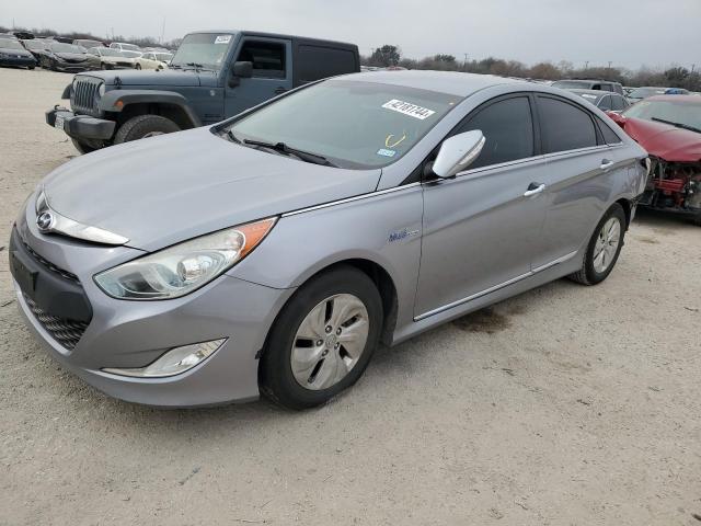 KMHEC4A43EA117140 - 2014 HYUNDAI SONATA HYBRID SILVER photo 1