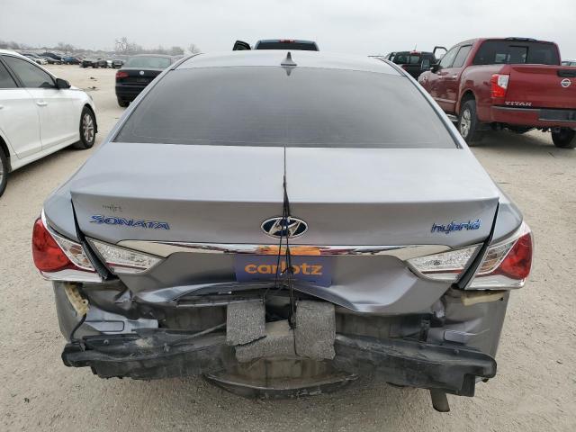 KMHEC4A43EA117140 - 2014 HYUNDAI SONATA HYBRID SILVER photo 6