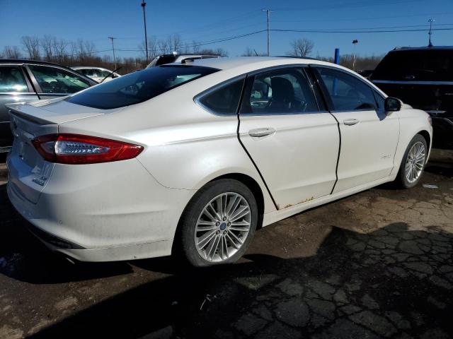 3FA6P0LU4ER163106 - 2014 FORD FUSION SE HYBRID WHITE photo 3